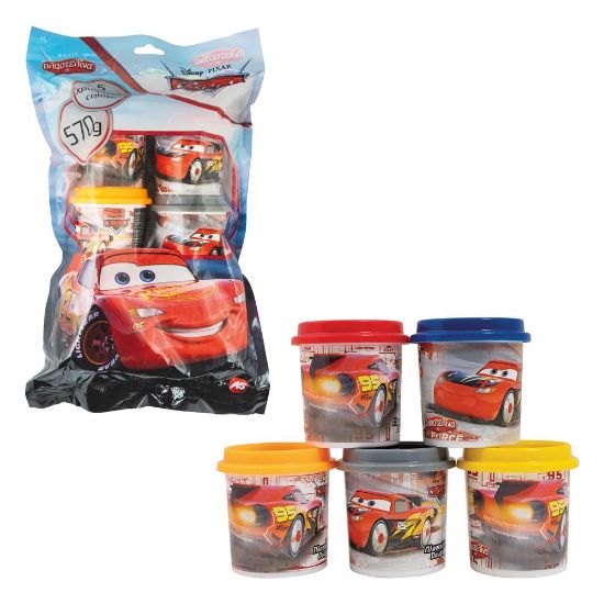 Εικόνα της AS Πλαστελίνη Disney Cars Σακουλάκι Με 5 Βαζάκια Και Καπάκια Καλουπάκια 570gr Για 3+ Χρονών