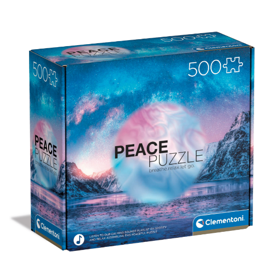Εικόνα της Clementoni Παζλ Peace Puzzles Light Blue 500 τμχ