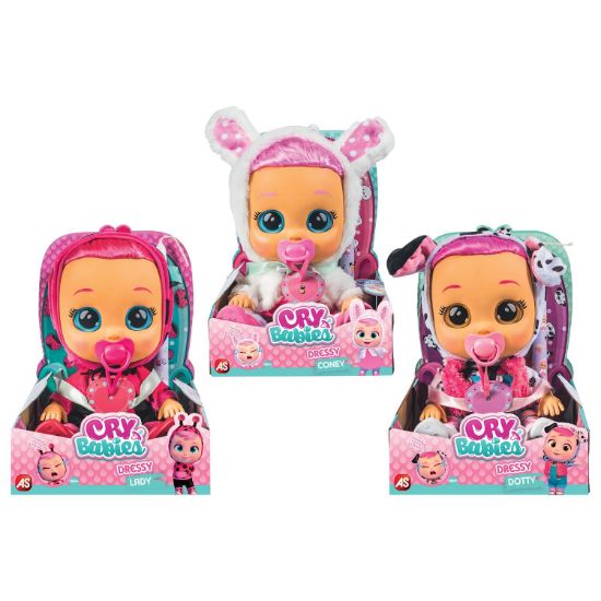 Εικόνα της Λαμπάδα Cry Babies Κλαψουλίνια Dressy Διαδραστική Κούκλα - Αληθινά Δάκρυα - Ρούχα Και Μαλλιά