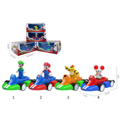 Εικόνα της Φιγούρες Mario Car σε 4 διαφορετικά σχέδια