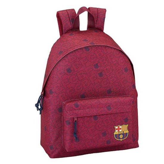 Εικόνα της Barcelona Σχολική Τσάντα Πλάτης Μπορντό χρώμα Μ33 x Π15 x Υ42cm